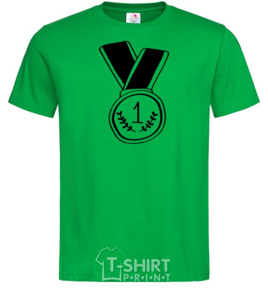 Men's T-Shirt Medal 1 kelly-green фото