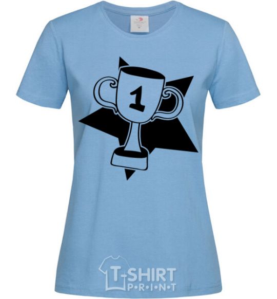 Women's T-shirt Winner's Cup sky-blue фото