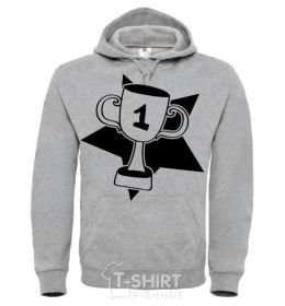 Men`s hoodie COMA sport-grey фото