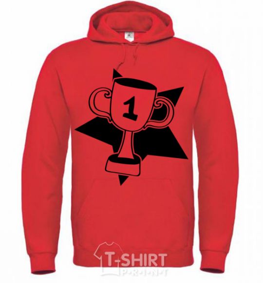 Men`s hoodie Winner's Cup bright-red фото