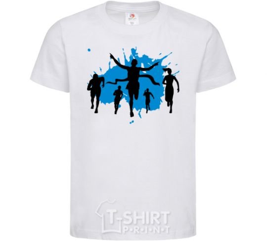 Kids T-shirt Winner runner White фото