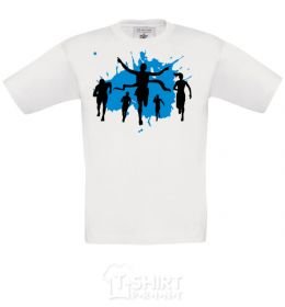 Kids T-shirt Winner runner White фото