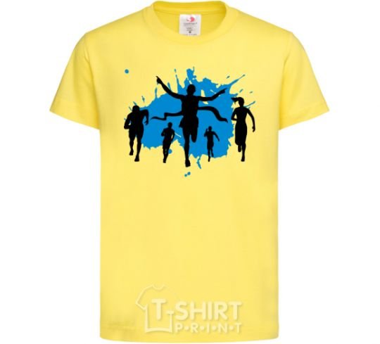 Kids T-shirt Winner runner cornsilk фото