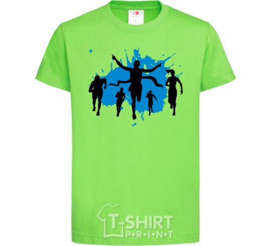 Kids T-shirt Winner runner orchid-green фото