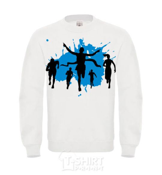 Sweatshirt Winner runner White фото