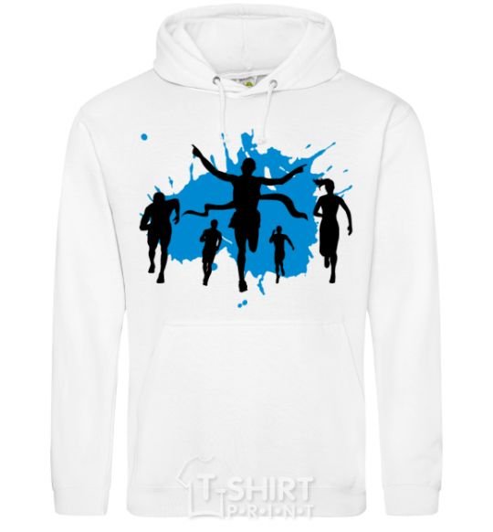 Men`s hoodie Winner runner White фото