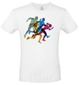Men's T-Shirt Runners White фото