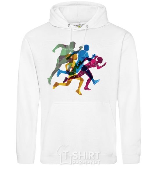 Men`s hoodie Runners White фото