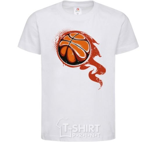 Kids T-shirt Basketball White фото
