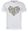 Men's T-Shirt Heart sports White фото