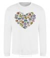 Sweatshirt Heart sports White фото