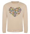 Sweatshirt Heart sports sand фото