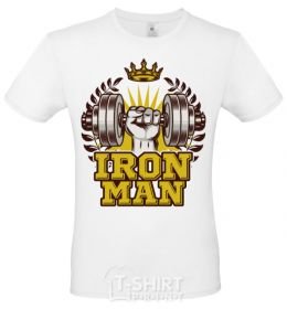 Men's T-Shirt Iron man V.1 White фото