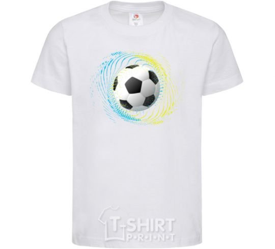 Kids T-shirt Splash soccer ball White фото