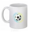 Ceramic mug Splash soccer ball White фото