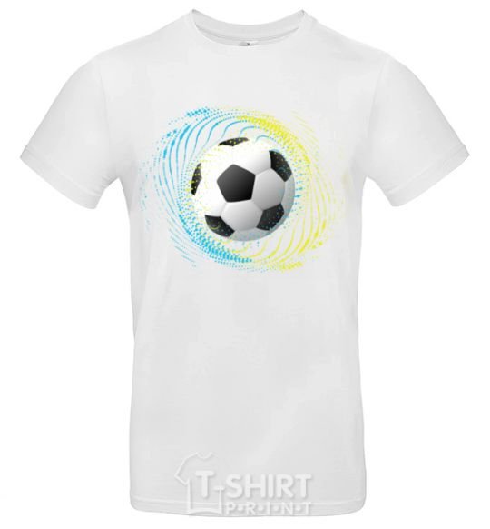 Men's T-Shirt Splash soccer ball White фото