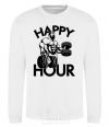 Sweatshirt Happy hour White фото