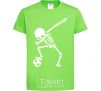 Детская футболка Football skeleton Лаймовый фото
