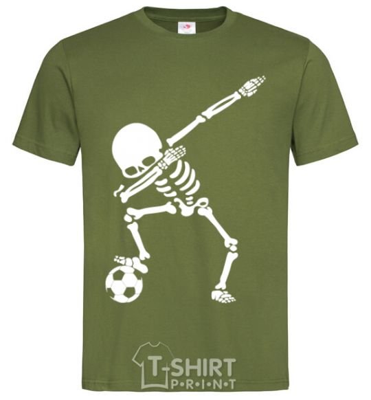 Men's T-Shirt Football skeleton millennial-khaki фото