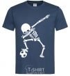 Мужская футболка Football skeleton Темно-синий фото