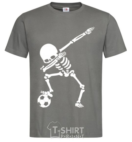 Мужская футболка Football skeleton Графит фото
