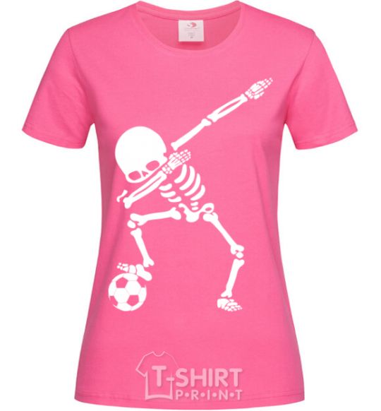 Women's T-shirt Football skeleton heliconia фото
