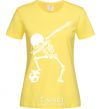 Women's T-shirt Football skeleton cornsilk фото