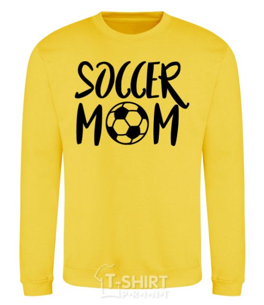 Sweatshirt Soccer mom yellow фото