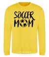 Sweatshirt Soccer mom yellow фото