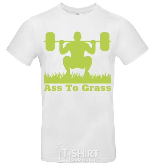 Мужская футболка Ass to grass Белый фото