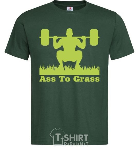 Мужская футболка Ass to grass Темно-зеленый фото
