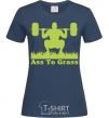 Women's T-shirt Ass to grass navy-blue фото