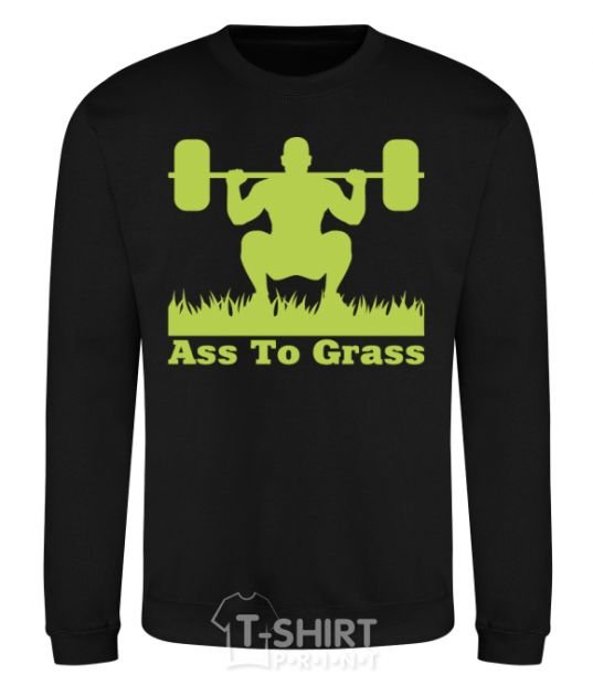Sweatshirt Ass to grass black фото