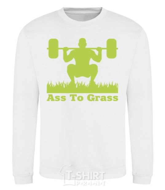 Sweatshirt Ass to grass White фото