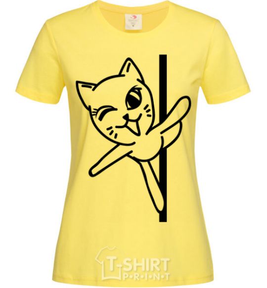 Women's T-shirt Pole cat cornsilk фото