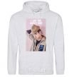 Men`s hoodie Lucky one DO sport-grey фото