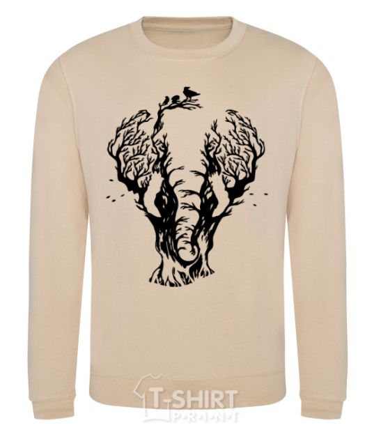 Sweatshirt Elefant tree sand фото