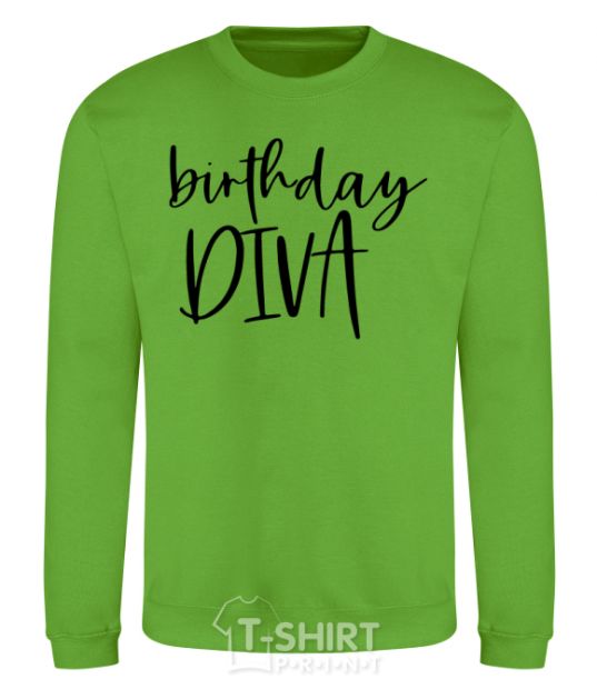 Sweatshirt Birthday diva orchid-green фото