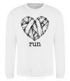 Sweatshirt Heart run White фото