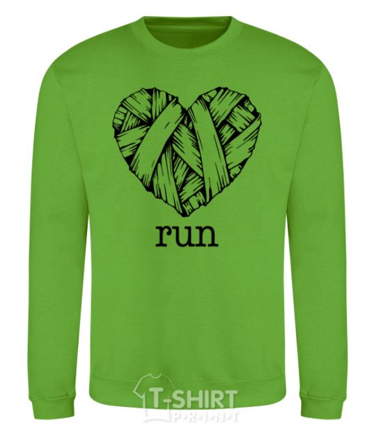 Sweatshirt Heart run orchid-green фото