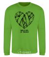 Sweatshirt Heart run orchid-green фото