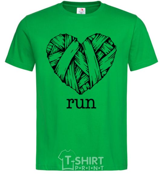 Men's T-Shirt Heart run kelly-green фото
