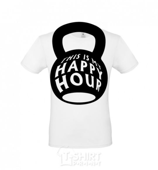 Men's T-Shirt This is my happy hour weight White фото