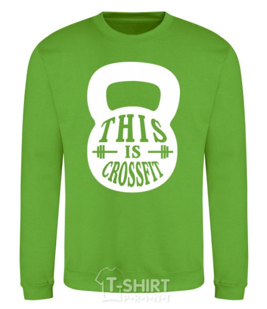 Sweatshirt This is crossfit orchid-green фото