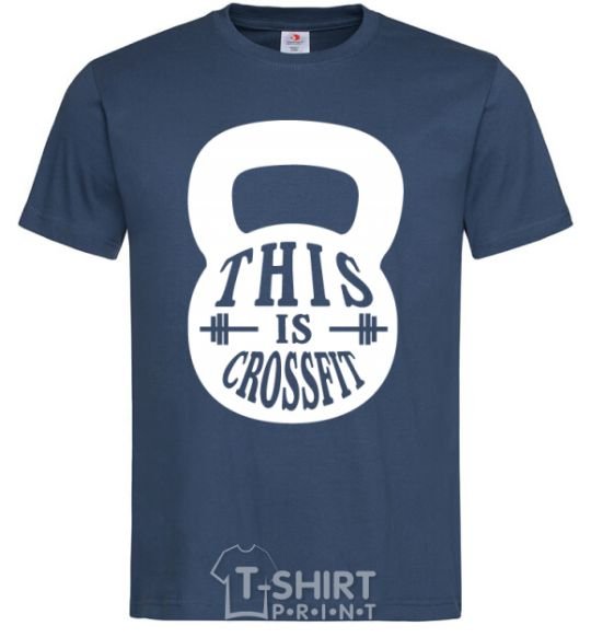 Men's T-Shirt This is crossfit navy-blue фото