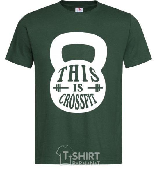 Men's T-Shirt This is crossfit bottle-green фото