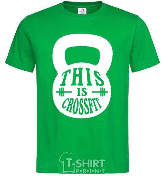 Men's T-Shirt This is crossfit kelly-green фото