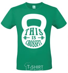 Men's T-Shirt This is crossfit kelly-green фото