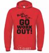Men`s hoodie Go work out bright-red фото