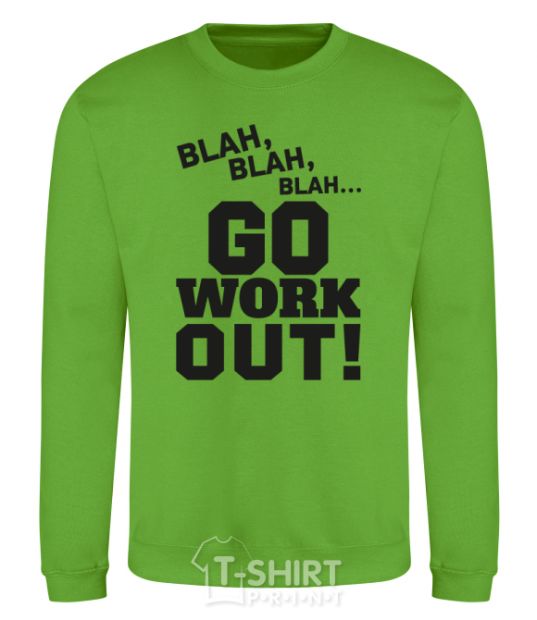 Sweatshirt Go work out orchid-green фото